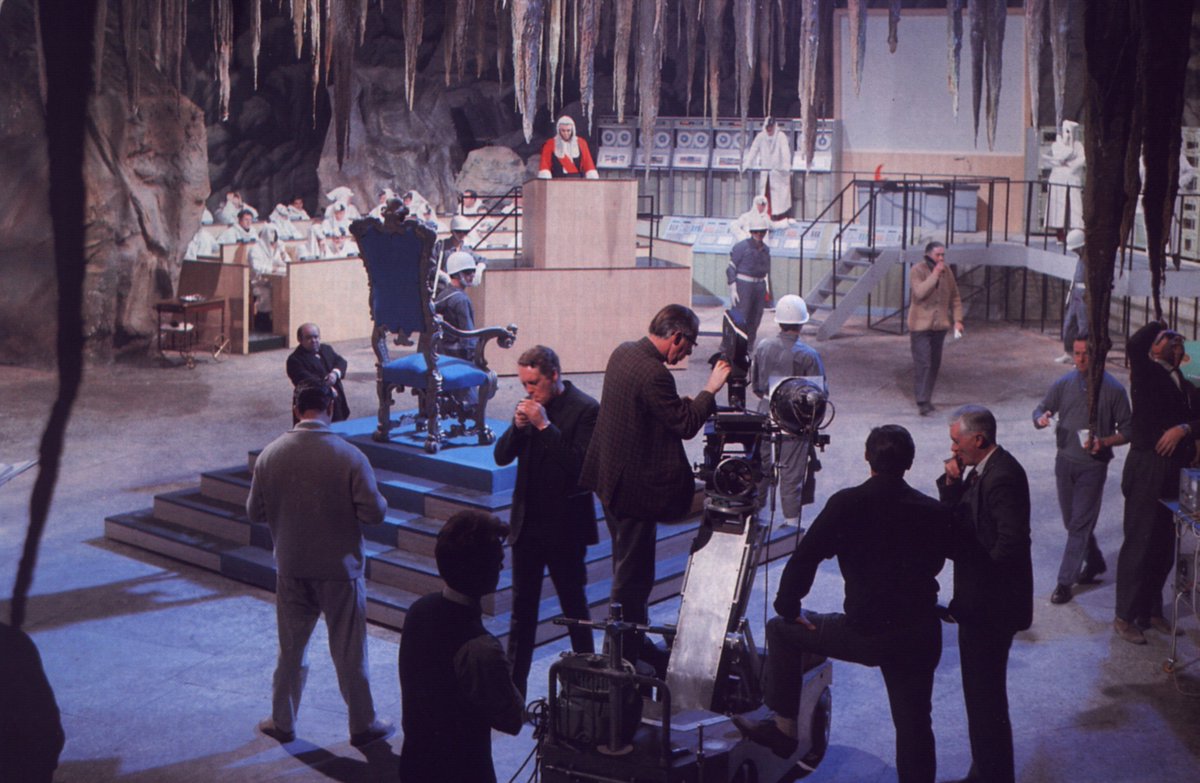 unmutualwebsite's tweet photo. Today's #PrizFact! The cavern set seen in the episodes 'Fall Out' and 'The Girl Who Was Death' took up two sound stages at MGM Studios and was a set re-used from the film 'Battle Beneath the Earth'. #theprisoner #unmutual https://t.co/5x84IamjPK