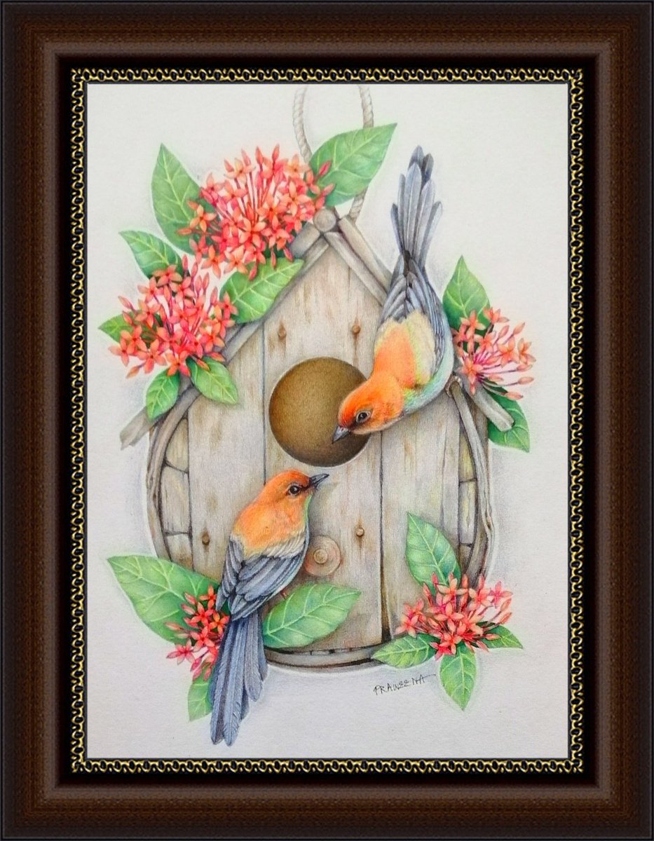 บ้านนก​ NO.4
#painting​ #vintageart​ #art​ #drawing​ #NFTTHAILAND​ #NFTcollections​ #NFTCommunity