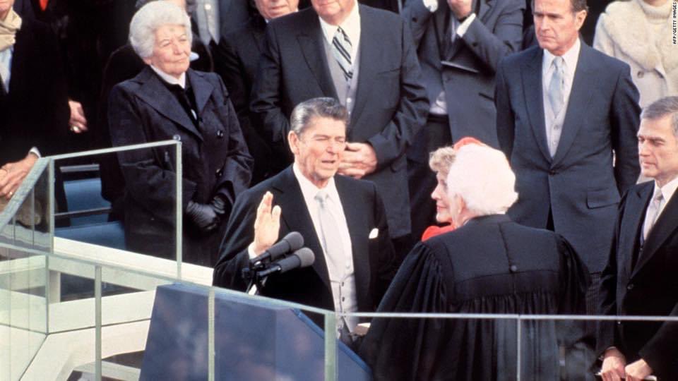 ROpatich's tweet photo. #TODAYINHISTORY 1-20-22 #RonaldReagan is sworn in as #president at the same time 52 #Americanhostages are released from their captors in #TehranIran. 1981 #InaugurationDay #TheTeflonPresident https://t.co/3zoVR666o6