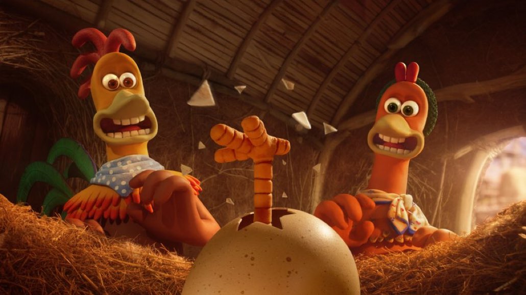 DiscussingFilm's tweet photo. The ‘Chicken Run’ sequel has been titled ‘CHICKEN RUN: DAWN OF THE NUGGET’ and will release in 2023 on Netflix.

Thandiwe Newton, Zachary Levi &amp; Bella Ramsey will star. https://t.co/qn57cf8cUV