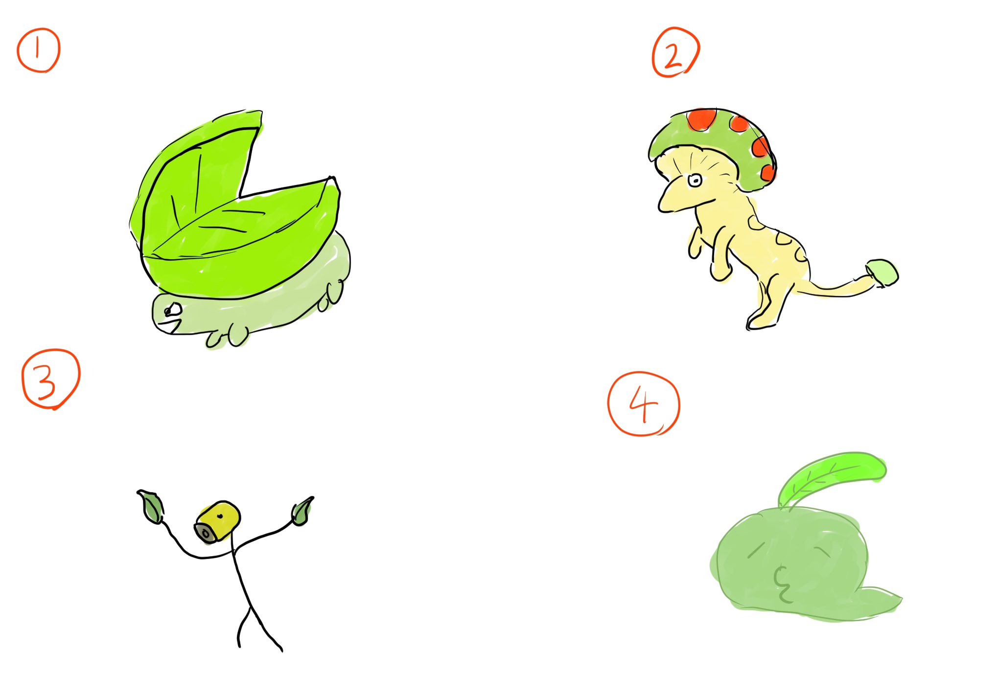 御伽 白 記憶の中のポケモンクイズ 名前当てれるかな 1 4の中に1つ1分みてから描いたポケモンがいます T Co U3q65mkbmt Twitter