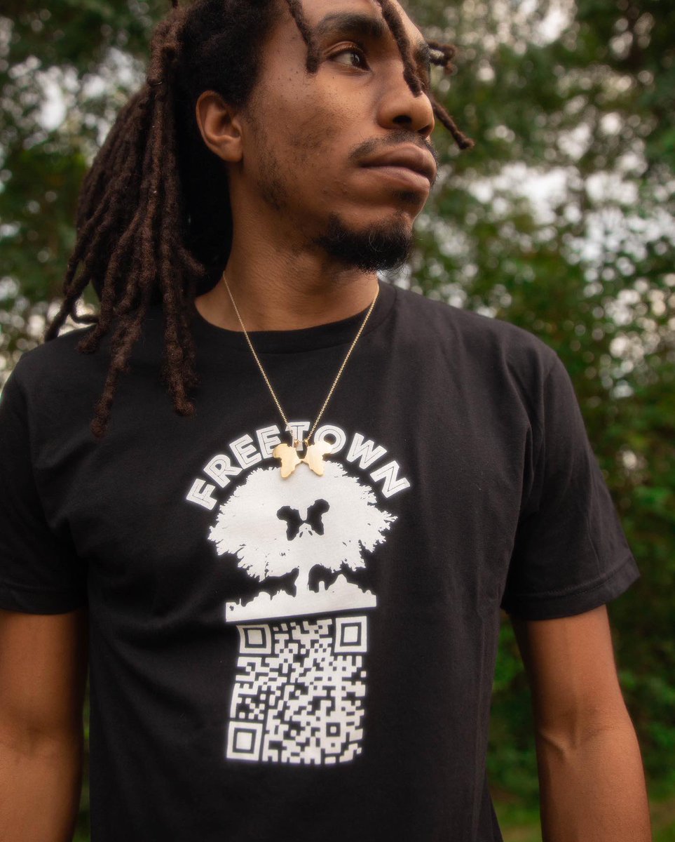 AyyeeLuv's tweet photo. Blessed to be apart of the @finorx campaign 

#Freetown #Treetown 

Grab the new Shirt &amp; also your own tree in Sierra Leone 

2 in 1 deal! https://t.co/ToEotDmnSG 

Let’s help fix the world together a tee at a time, &amp; a tree at a time.  🦋 

Photos by @VividDope https://t.co/8fQ6Y9iJsl