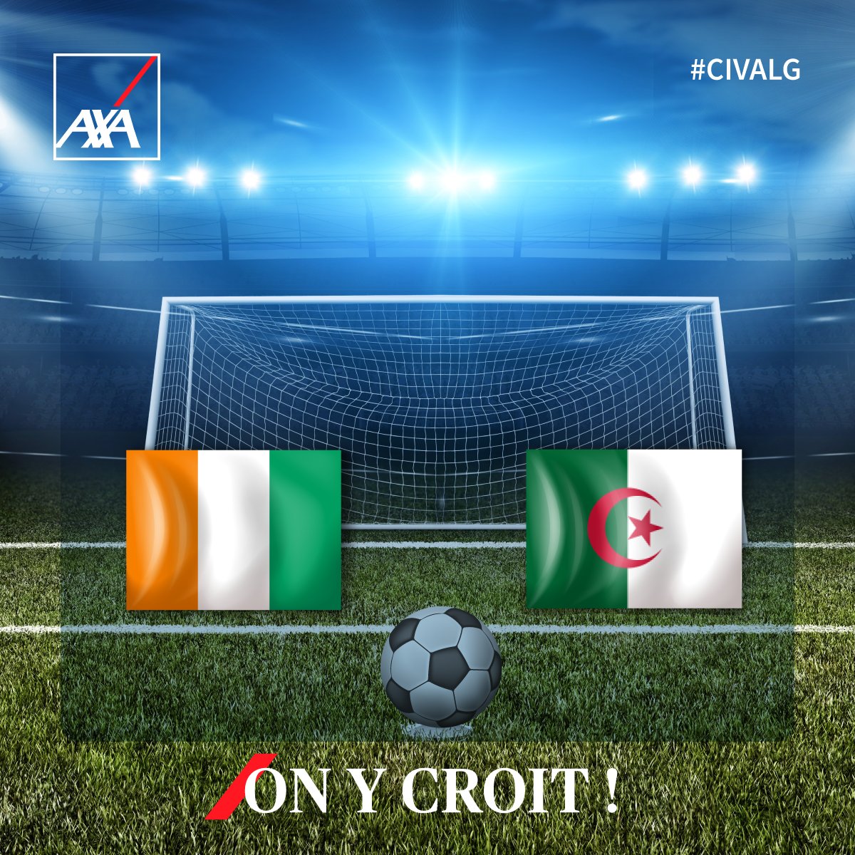 AXA_Algerie's tweet photo. كلنا معكم! 🇩🇿 #TeamAlgerie 
ON Y CROIT ! 🇩🇿 #TeamAlgerie https://t.co/7PKRrNL9jk