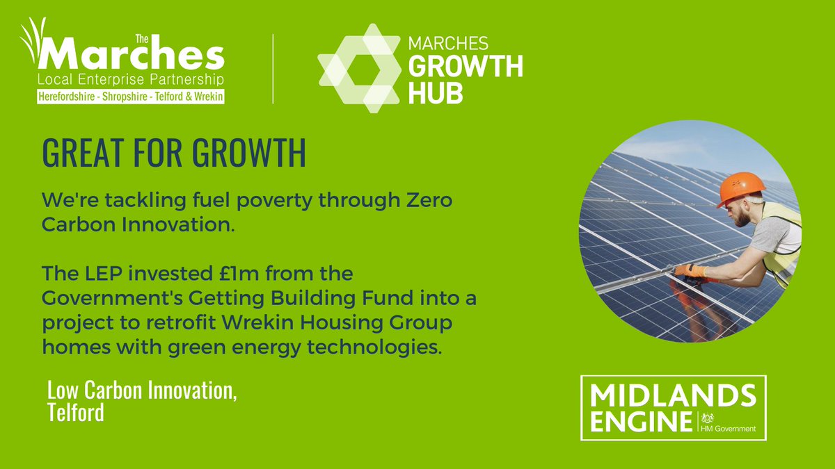marcheslep's tweet photo. Tackling fuel poverty through innovation in Telford &amp; Wrekin
🏠 @WrekinHG will produce zero carbon homes
💷 lower energy bills
💡 reduce load on the local grid
🌳 eliminate carbon through energy consumption

@marcheslep &amp; @marcheshub #greatforgrowth

@lucyallan 
@MPritchardUK https://t.co/1hl6un5PDl