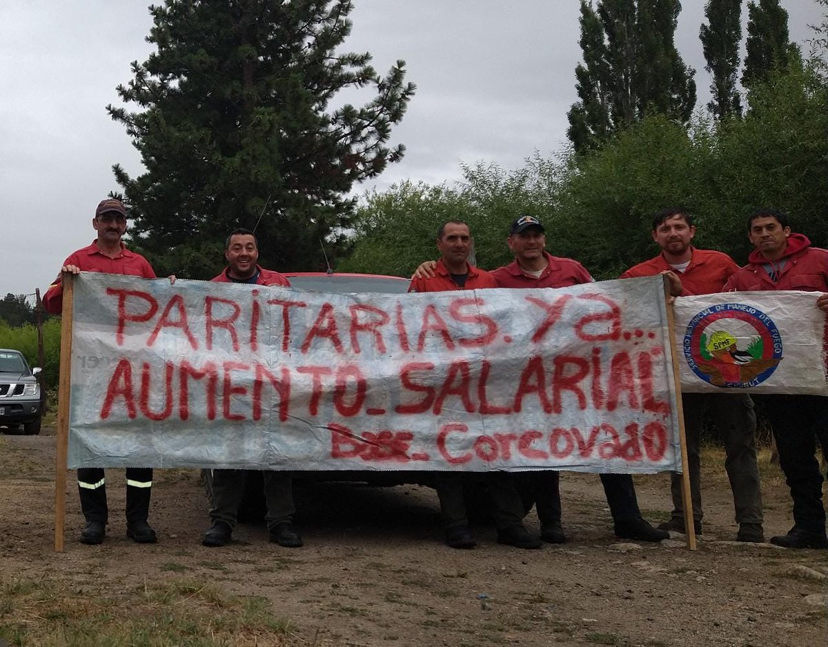 Aumento Salarial urgente para brigadistas de Chubut, desde Corcovado nos sumamos al reclamo.