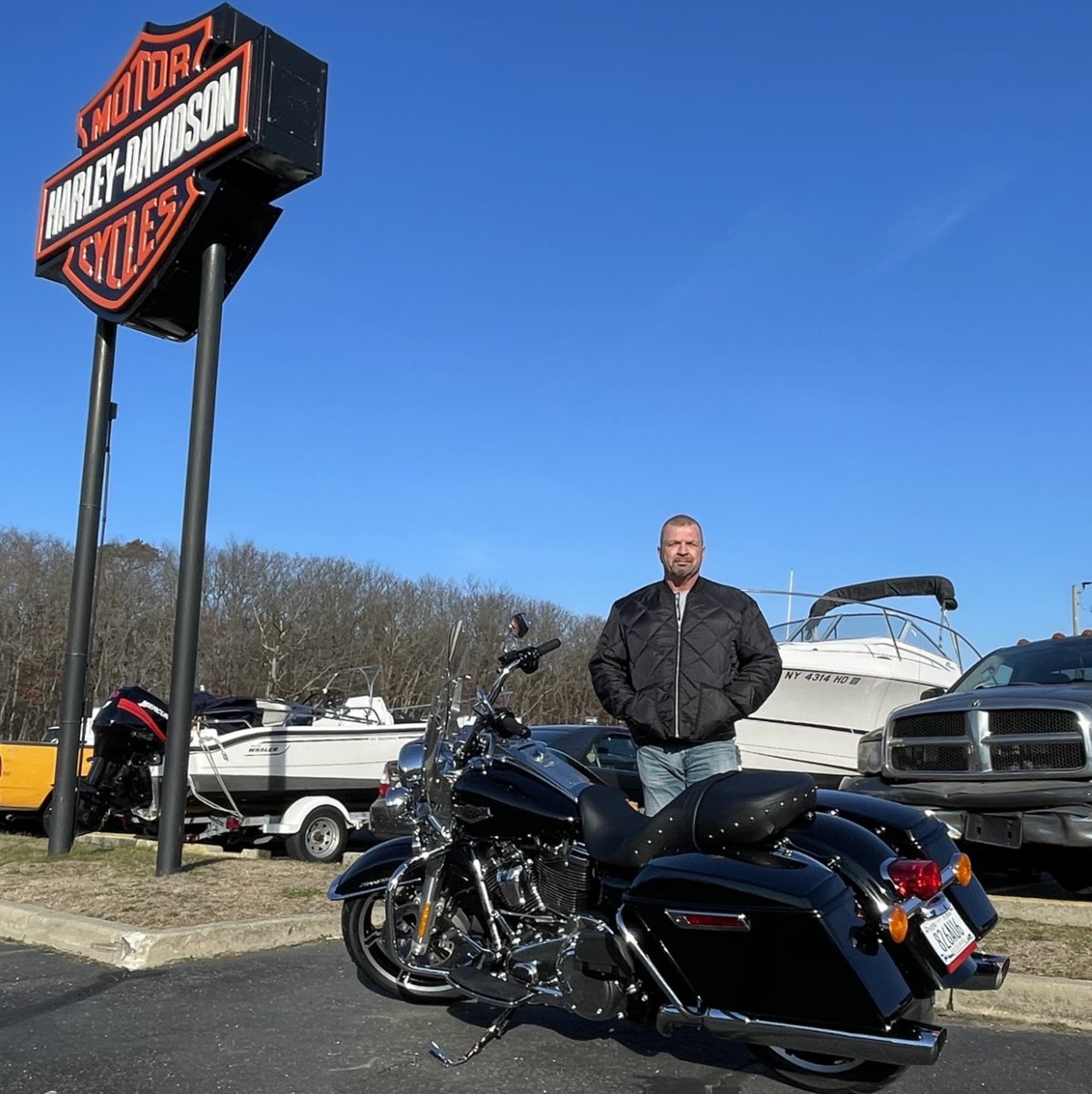 Congratulations to Ed on the purchase of his 2021 Road King.  <a href="/harleydavidson/">Harley-Davidson</a> @hdmuseum
