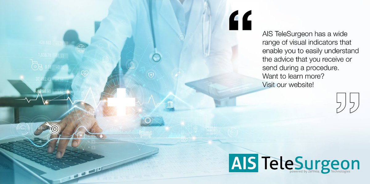 AIS TeleSurgeon has a wide range of visual indicators that enable you to easily understand the advice that you receive or send during a procedure.

Want to learn more? Visit our website! 
                  
 ➡ ais-telesurgeon.com

#patientcare #surgery