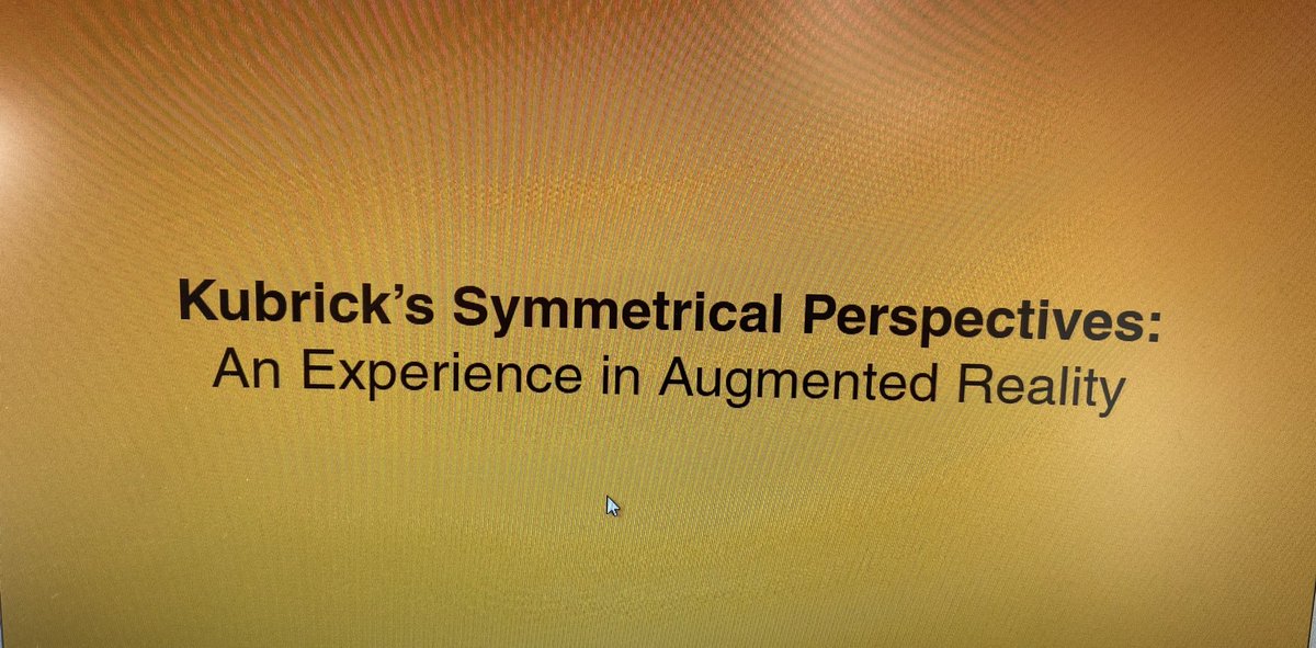 DigTechGroup's tweet photo. The #DTG #gamification event kicks off with a presentation from @UAL on engaging the Stanley Kubrick archive &amp; emerging #AR technologies https://t.co/VcEM38wSbi