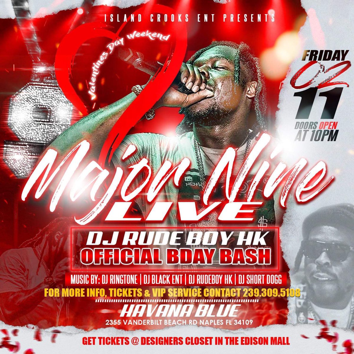BlockStar239's tweet photo. Naples February 11th @ Havana Blue https://t.co/zyWnOirXwj