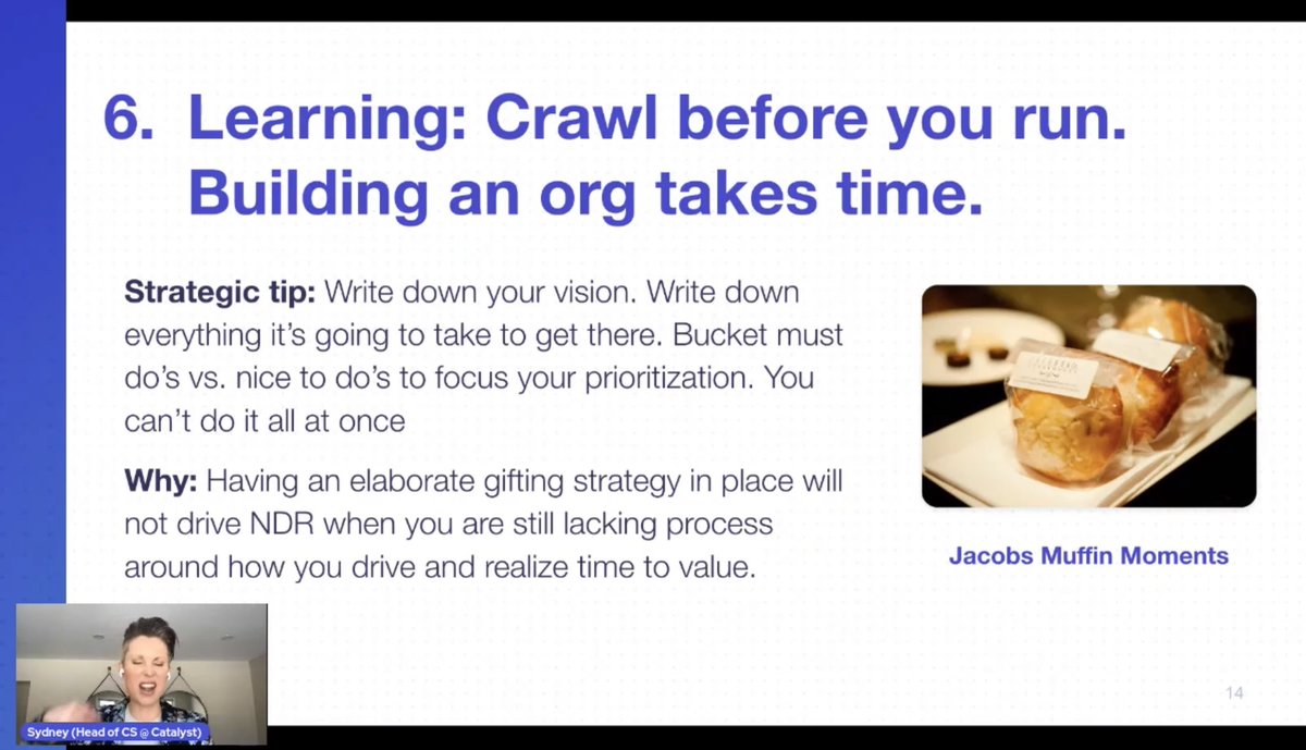 CatalystIO's tweet photo. Building an organization takes time. Crawl before you run, and be patient. Write down your vision and whatever it takes to get there.
- Sydney Strader
#CSSummit #CSattheCenter https://t.co/IK5ysrJIdi