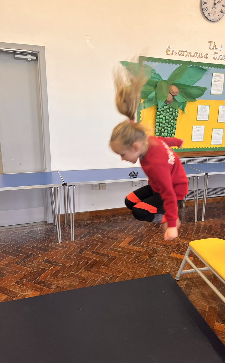 NewRoad_Halifax's tweet photo. ๐คธโโ๏ธ Reception ๐คธโโ๏ธ
Developing our ability to jump in different ways off the equipment and improving our technique to take off and land safely. #amazingacorns @BritGymnastics #tuckjump #starjump https://t.co/D0nzqZsVAO