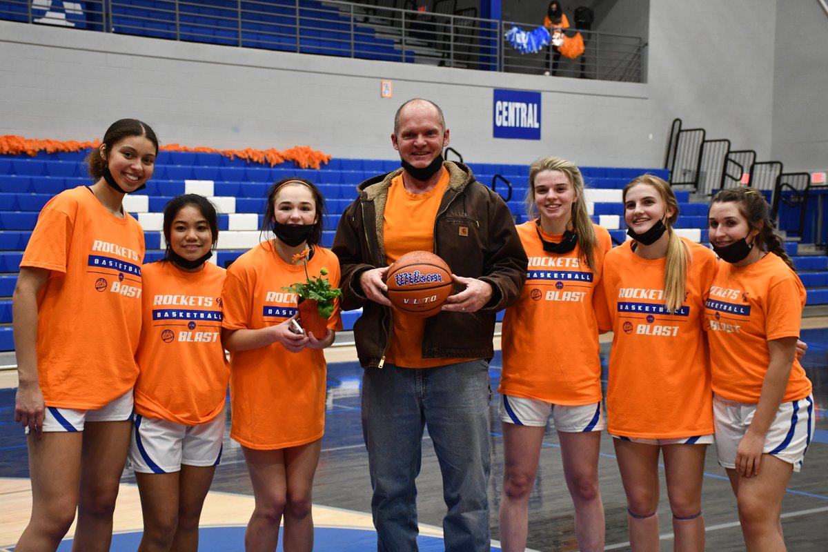Our "Orange for Lisa" fundraiser night ended with a photo of the <a href="/CHS_rocketbball/">Central Rockets - Girl's Basketball</a> seniors, the last group of girls who were fortunate to play for Lisa, and Mr. Pryor. The Blast program appreciates the support of the community. <a href="/sampryor34/">Samantha</a>