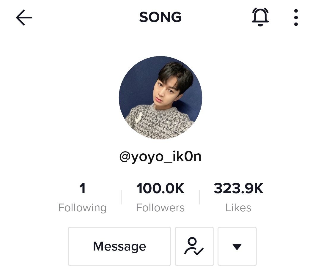 aeternumikonic's tweet image. Finally our tiktoker song yunhyeong reached 100k followers!!!! Congrats @sssong6823 🔥

#iKON @YG_iKONIC #아이콘