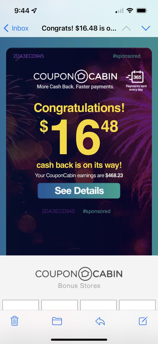 Thanks <a href="/CouponCabin/">CouponCabin</a>