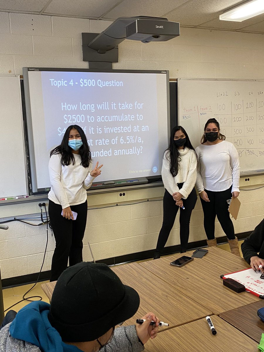 Intense game of jeopardy in MHF4U today!  Student led review of Log and Exp Fncts! Online and in person!  <a href="/NorthParkSSca/">North Park Secondary</a>
