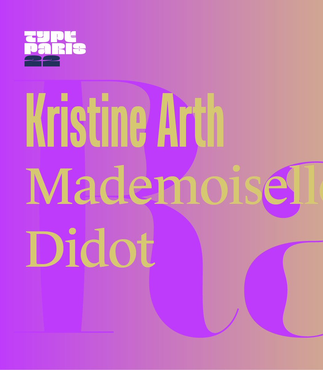 typeparis's tweet photo. Have a look to Mademoiselle Didot by Kristine Arth @kristinearth who received her #typeparis18 diploma https://t.co/BW6HBNeRw1
➽ Apply before the 14 March 2022 for #typeparis22 to learn type design in Paris. #typedesign #typefaces #fonts #glyphs #graphicdesign #typeinspiration https://t.co/6iET884wEY