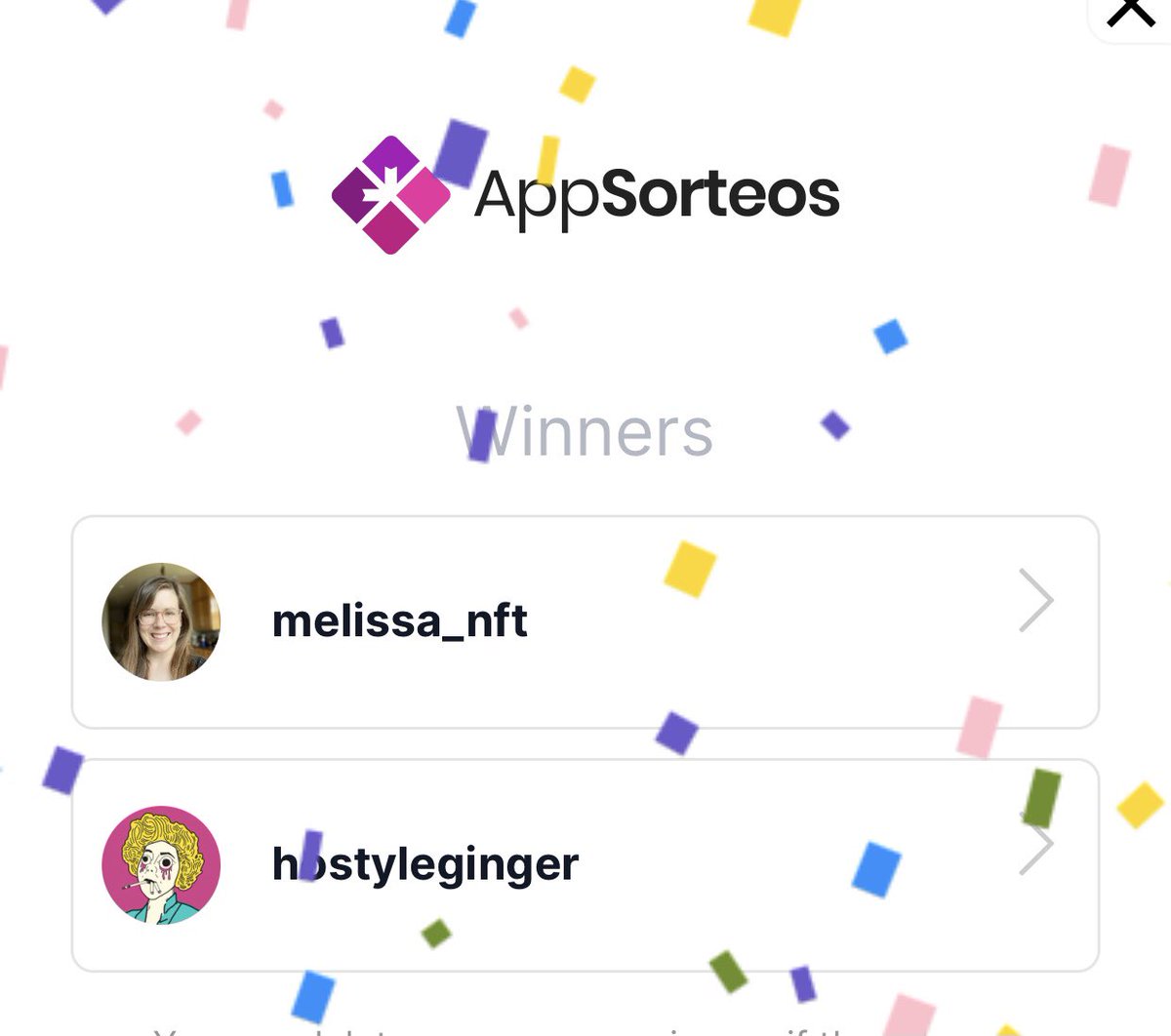 nfteeth_art's tweet photo. Well, as fate would have it we had 2 powerful women won the NFT Women’s Wednesday giveaway 🥳🥳
@hostyleginger and @melissa_nft 🦷♥️🦷
Melissa has 1st pick🥇
Hostyleginger 2nd🥈

Disclaimer: I had to re-roll/pick because our Co-founder (alsoJosh) won on the first attempt 🤦🏻‍♂️ https://t.co/IkinRmV9ck