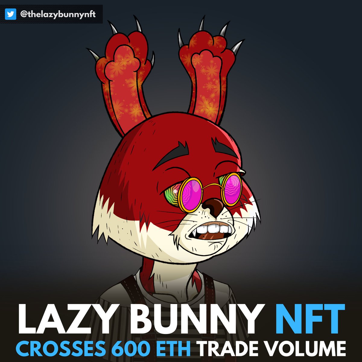 TheLazyBunnyNFT's tweet photo. Who's ready for 700?

#nft #opensea #metaverse https://t.co/JQI5L5xsr0