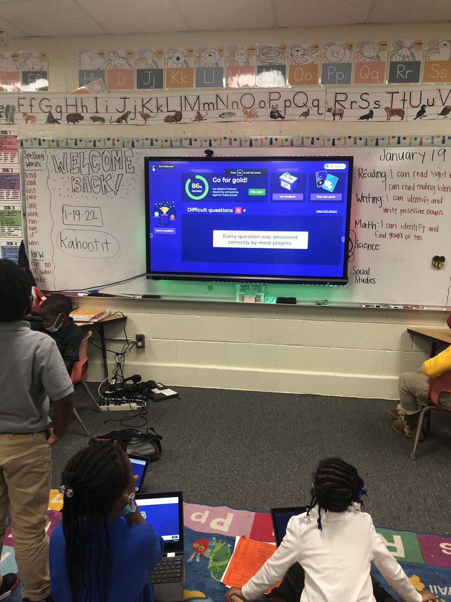 EDW First Grade students end the day with a math Kahoot review!  #EdgewoodExcellence #TeamSelmaConnected #STEAMSelma
