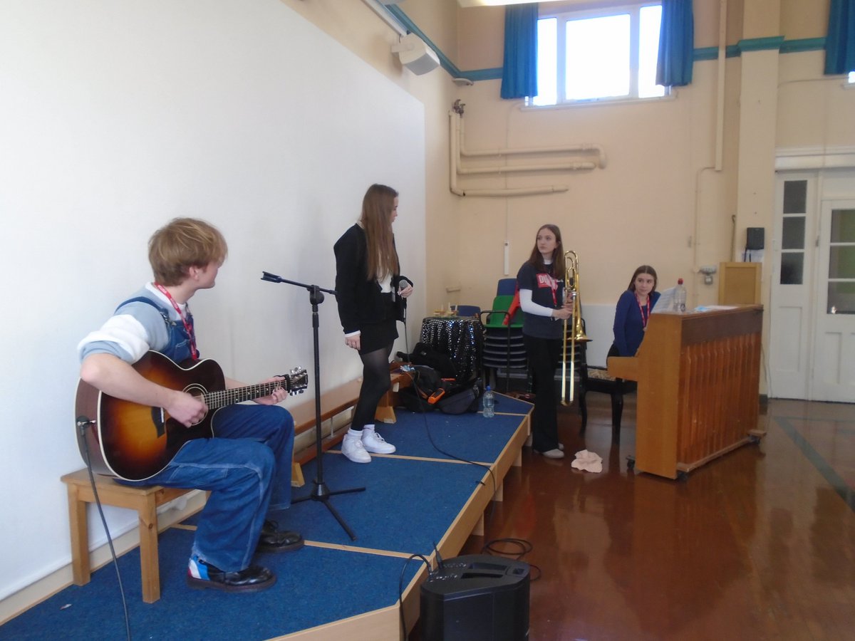 Many thanks to the talented musicians from <a href="/HayesfieldSixth/">Hayesfield Sixth</a> for an amazing afternoon of music,  and inspiration, performing and answering questions to our enthralled UKS2 children!
