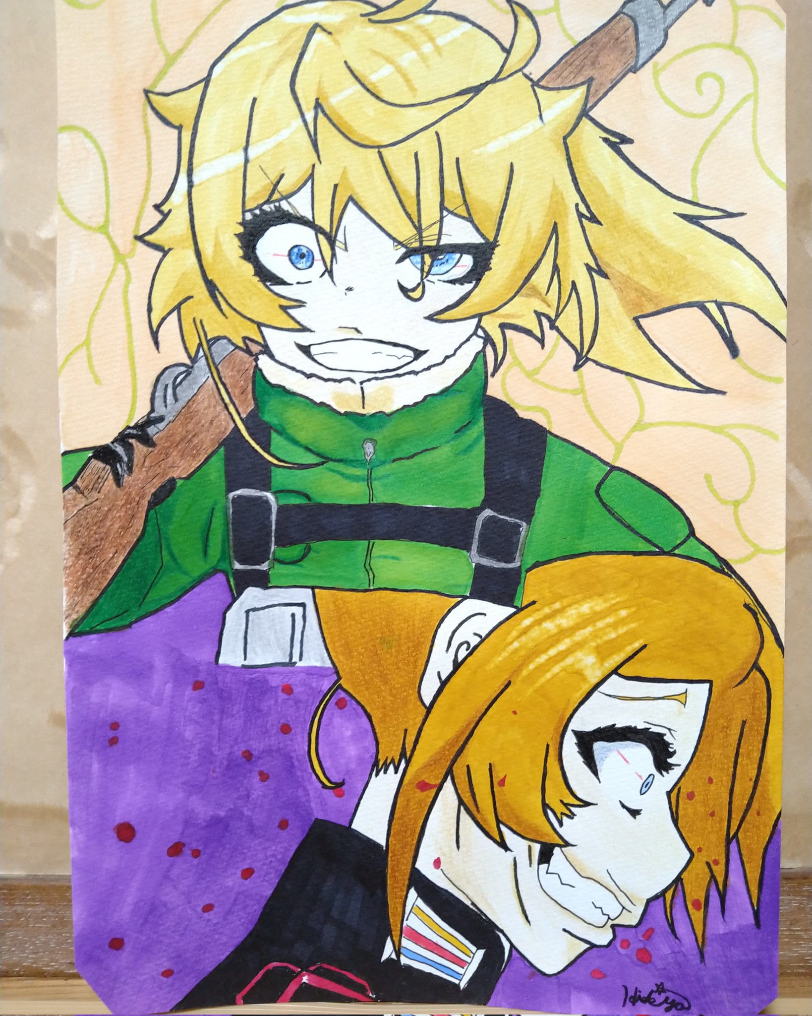 レレレのひかる 幼女戦記 ターニャ デグレチャフ 描いてみました この絵は一応売っているので買いたい人がいたらご連絡お願いします Oﾟ ﾟ ﾉ 幼女戦記 ターニャ ターニャ デグレチャフ Sketch Anime Eupho Anime アニメ好きさんと繋がりたい