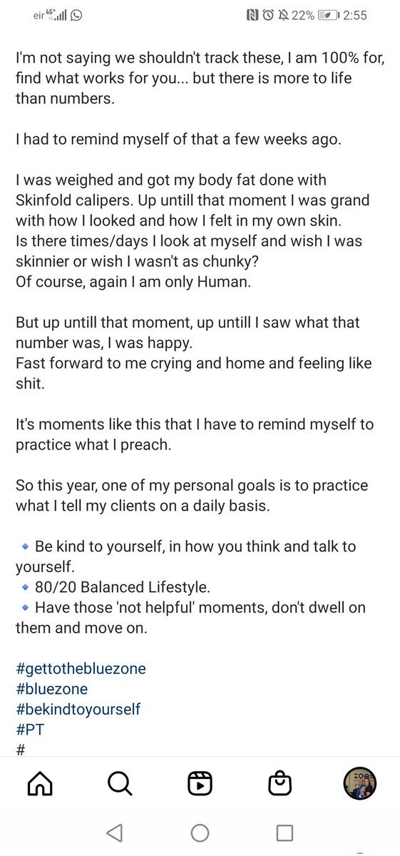 AineByrne94's tweet photo. One of my personal goals for 2022 is to practice what I tell my clients on a daily basis.
#BeKind to everyone, including yourself!
Don't get too bogged down with numbers, there are so many other ways to track your #progress &amp; reach your #goals
#gettothebluezone
@BlueZoneFitnes2 https://t.co/DOD8SCHKLh