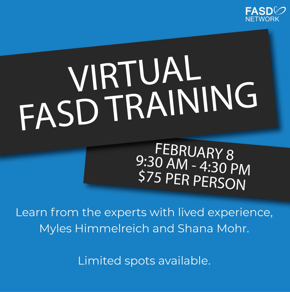 Join us for an in-depth six-hour training session on FASD delivered by Myles Himmelreich and Shana Mohr. The training focuses on tips and real-life examples.

Register online at eventbrite.ca/e/online-fasd-…