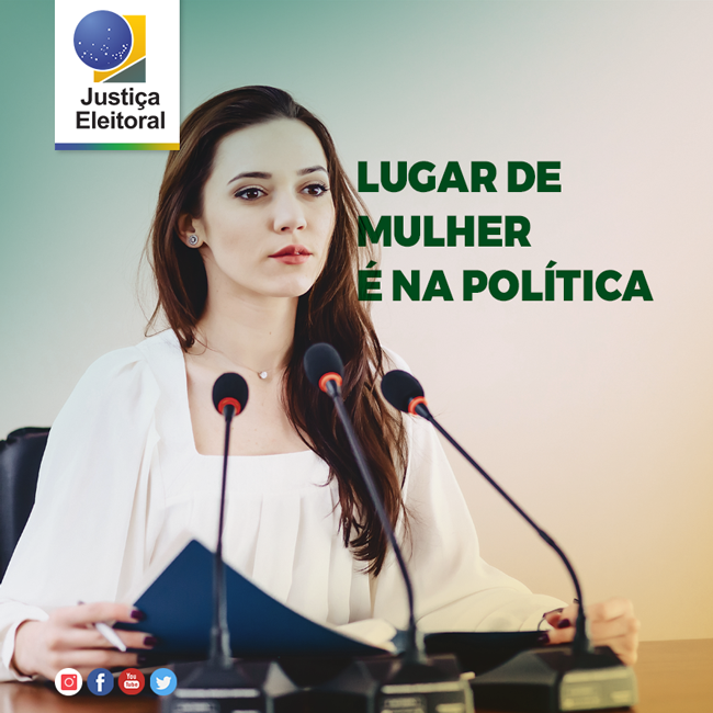TRESPjusbr's tweet photo. Em 2009, a Lei 9.504/97 tornou obrigatório que os partidos políticos tenham um mínimo de 30% das vagas de candidaturas preenchidas por mulheres.
Este ano, faça a sua parte! Estimule mulheres a lançar suas candidaturas e pesquise candidatas que mereçam seu voto nas #Eleições2022! https://t.co/rGjwBGE8vc
