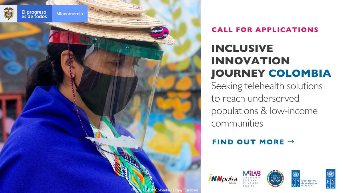 BCtAInitiative's tweet photo. 📅Deadline Extended: Jan 30
⚡Apply for the Inclusive Innovation Journey in #Colombia today!
💡 Seeking companies w/ tech-enabled solutions for the delivery of #telehealth services to #underserved communities 
Details &amp; application ➡https://t.co/hVZKq9sEpF
#innovationchallenge https://t.co/zGWfmL4kxA