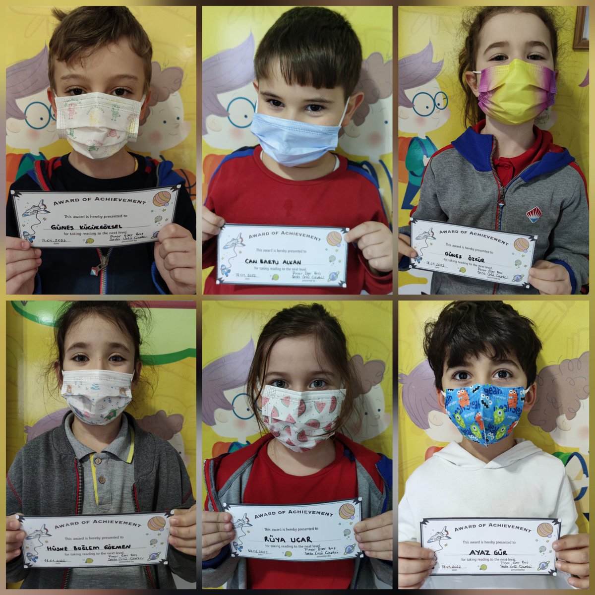 We congratulate our 1st grade students for their outstanding achievements in reading books via Raz Plus digital platform. 
We proudly present this month's bookworms.🤩📙🐛👏🏻📚 Well done👍🏻🤩
<a href="/omerfarukozer/">ömer faruk özer</a>
<a href="/aynurbalkan22/">Aynur BALKAN</a>
<a href="/SedaSigarErcan/">S.SEDA ERCAN</a>
<a href="/SedefYalm1/">Sedef Aydın</a> <a href="/corlubk/">BK Çorlu Kampüsü</a>