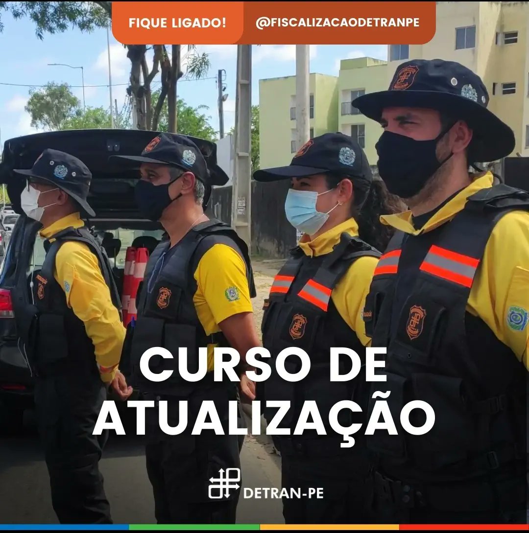 DetranPE's tweet photo. O DETRAN-PE investe na atualização contínua dos agentes de trânsito de Pernambuco a fim de cumprir o seu papel de promoção da segurança viária.

DETRAN-PE: junto a você na construção de uma nova via.
#agentedetransito 
#fiscalizacaodetransito 
@seduhpe 
@governope https://t.co/Y5QSMhBmY4