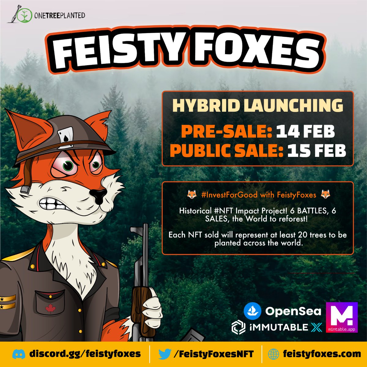 🦊 Feisty Foxes || NFT Impact Project tweet media