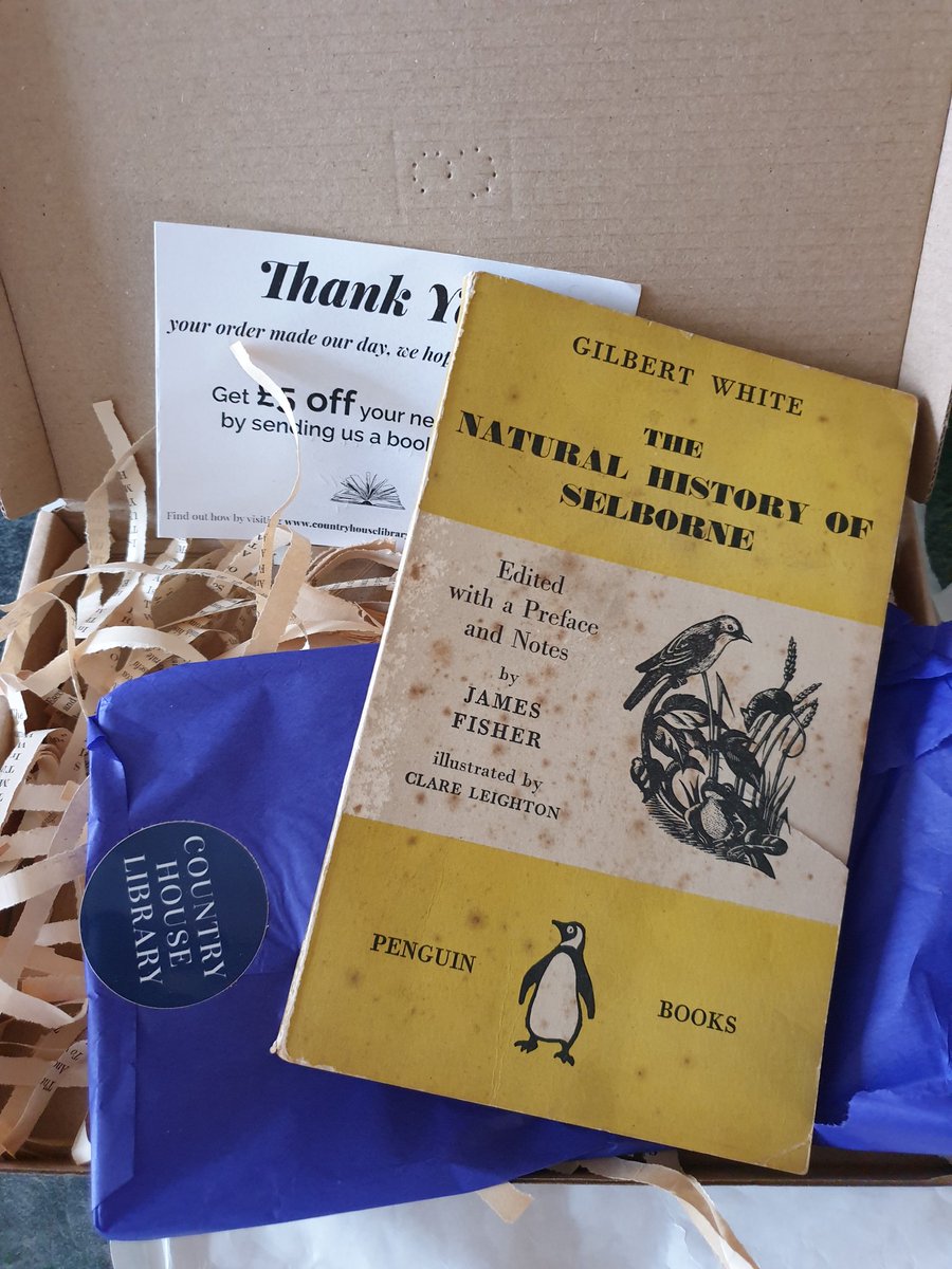 beeftit's tweet photo. Fantastic package waiting for me from @CHLCOMMUNITY with The Natural History if Selborne by Gilbert White. A book I keep seeing referenced in the bird books I read, so I wanted to go to the source. 
#TwitterNatureCommunity https://t.co/Nv9fflvX4J