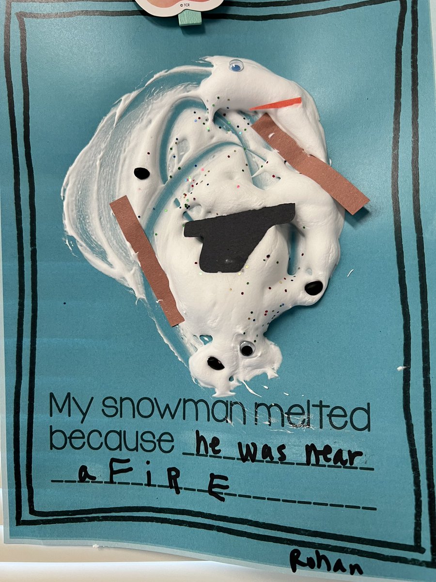 How did your snowman melt? #HVPK #BearTavernPride
