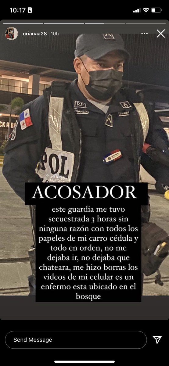 selenymayuli's tweet photo. hoy me enteré que este policía está acostumbrado a acosar a las mujeres, HASTA CUANDO? no se supone que la policía nos deba hacer sentir seguras? porque se empeñan en hacernos sentir todo lo contrario? quien detiene a estos manes? https://t.co/CErZrmVTnN