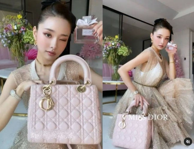pannchoa's tweet photo. Song Jia admits to holding a fake Dior bag in her sponsored content for Dior perfume + revenue per sponsor content
https://t.co/Dk78WOyx25 https://t.co/eyYwDf8WtX