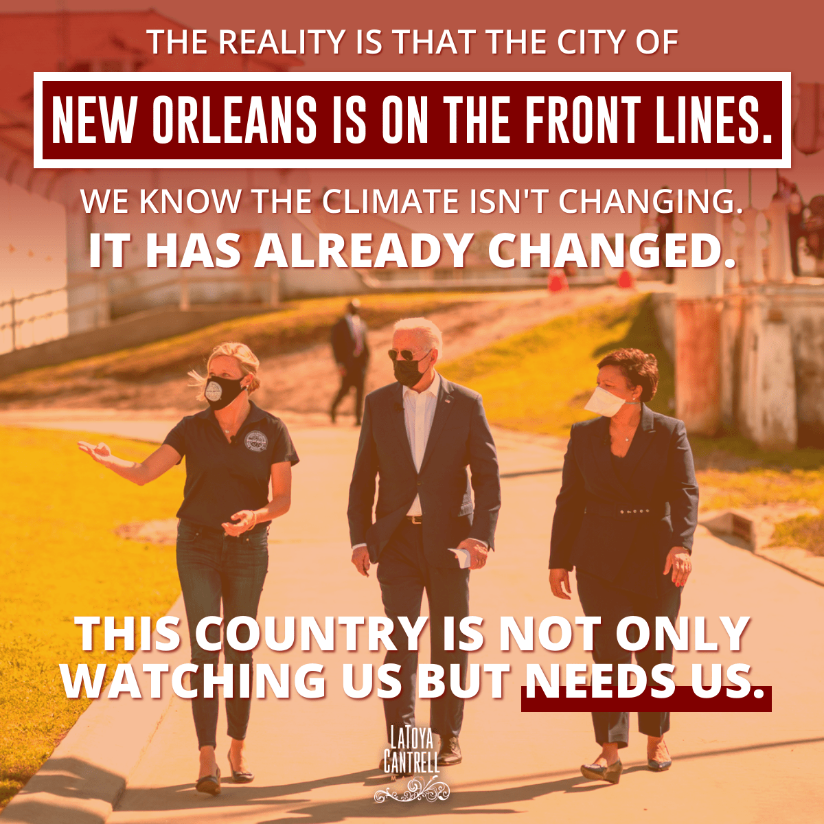 New Orleans is on the front lines of climate change. 

We're setting the example for how to protect our city from climate change while also making smart investments in green infrastructure to reverse its effects over time. Learn more at nola.gov/climate-action. #NOLA
