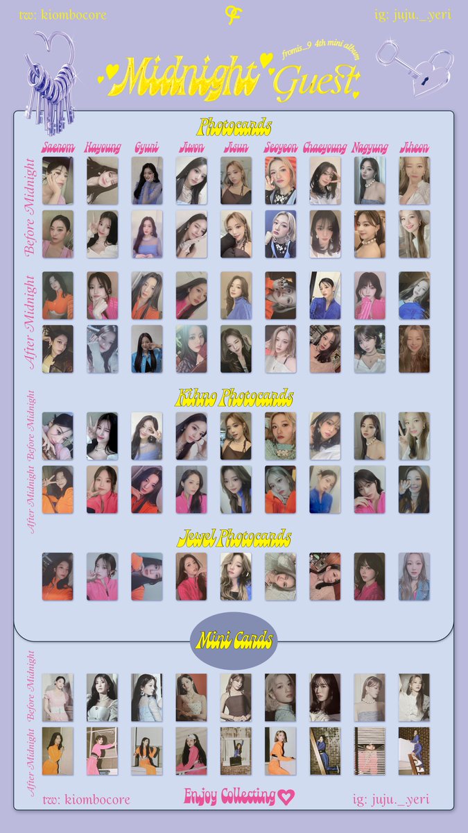 fromis_9 Midnight Guest 特典 タワレコ 全9種 fromis_9 Midnight Guest 特典 タワレコ 全9種 fromis_9｜4枚目のミニ