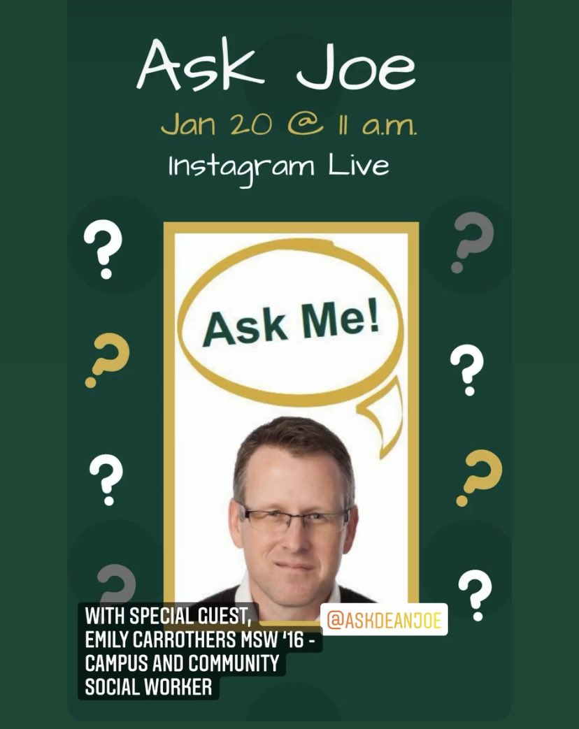 Joe HenryKingsDofS 🇨🇦 (@askdeanjoe) on Twitter photo Join me <a href="/KingsAtWestern/">King's at Western</a> Instagram at 11am for Ask Joe. Will be be joined by our Campus and Community Social Worker <a href="/EmilyCarrothers/">Emily Carrothers-Sereda</a> send in your questions! <a href="/KUCSC/">KUCSC</a> <a href="/KingsKamp/">King's KAMP</a> <a href="/KingsResLife/">King's Residence</a> <a href="/KUCIntl/">King's International</a> @KingsPromisePr1 Join me <a href="/KingsAtWestern/">King's at Western</a> Instagram at 11am for Ask Joe. Will be be joined by our Campus and Community Social Worker <a href="/EmilyCarrothers/">Emily Carrothers-Sereda</a> send in your questions! <a href="/KUCSC/">KUCSC</a> <a href="/KingsKamp/">King's KAMP</a> <a href="/KingsResLife/">King's Residence</a> <a href="/KUCIntl/">King's International</a> @KingsPromisePr1