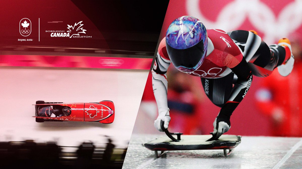 #TeamCanada qualified the max number of sleds in the four Olympic bobsleigh events at #Beijing2022 🛷

Along with a full bobsleigh crew, 🇨🇦 will be represented by three skeleton athletes ready to race down the ice track 💨

Meet the team ➡️ bit.ly/3Ai0lon
