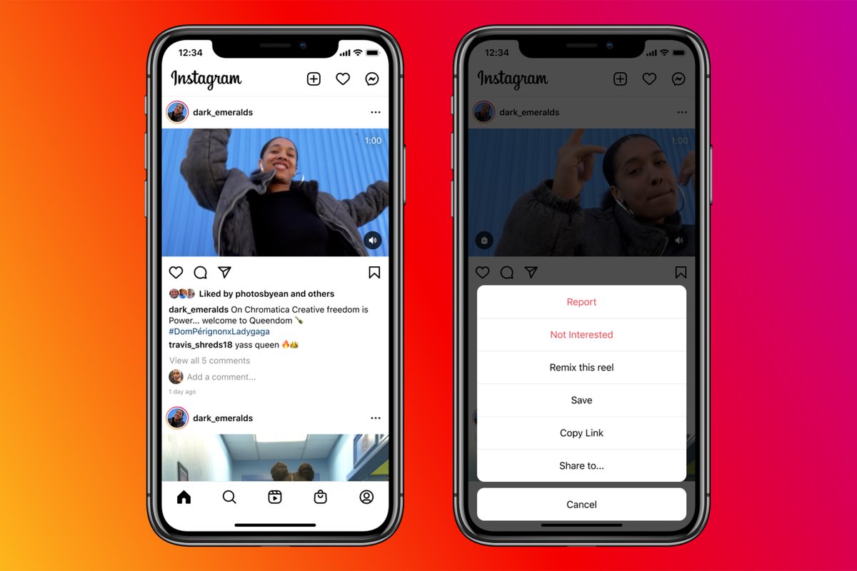 Instagram now lets you create TikTok-like remixes using any video