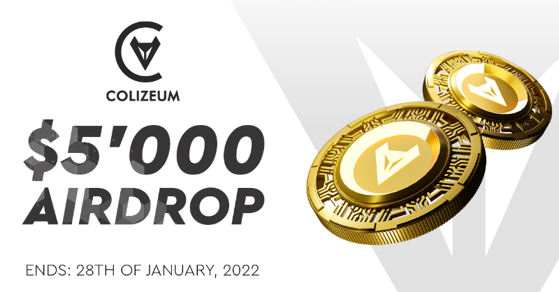 Colizeumcom's tweet photo. 🚀 AIRDROP ALERT 🚀

In honor of kickstarting the @colizeumcom project, we’re giving away $5'000 worth of $ZEUM tokens to 50 winners! 🔥

Enter here 👉 https://t.co/KfNGK0eJfv

‼Completing them all increases your chances.
#airdrop #zeum