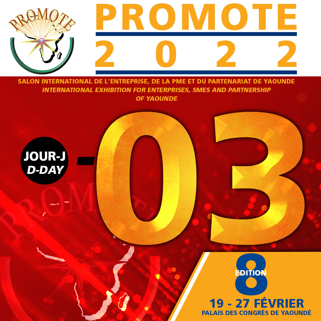 SalonPromote's tweet photo. La 8ème édition de #Promote se tiendra du 19 au 27 Février 2022 au Palais des Congrès de Yaoundé.
:::::
The 8th edition of #Promote will be held from February 19 to 27, 2022 at the Yaounde Conference Center.
#cameroon #business #Promote2022 https://t.co/D0bmFGgBvM