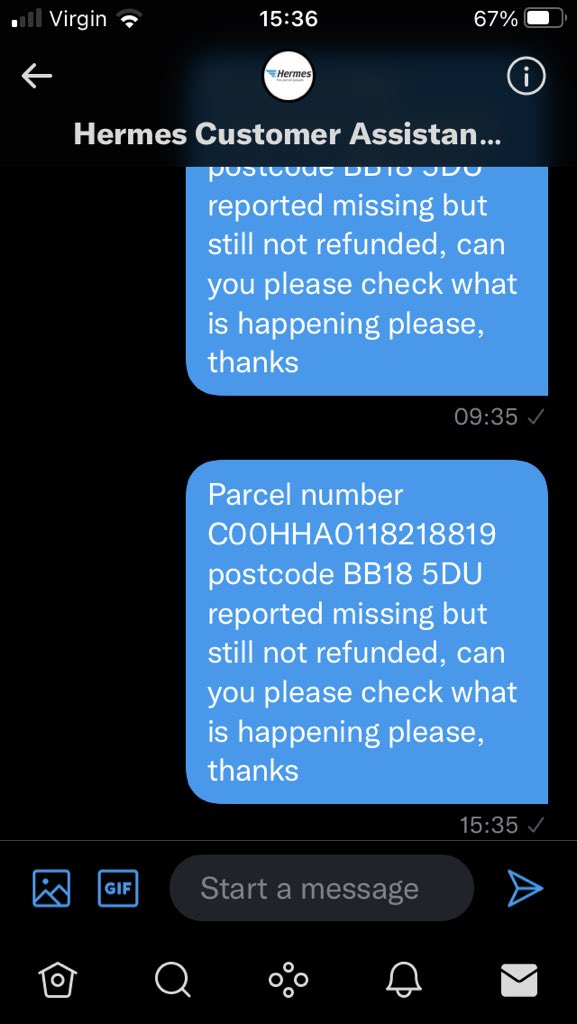 thatrusticlook's tweet image. @Hermesparcels #shitservice #hermesparcels cannot get a reply YET again