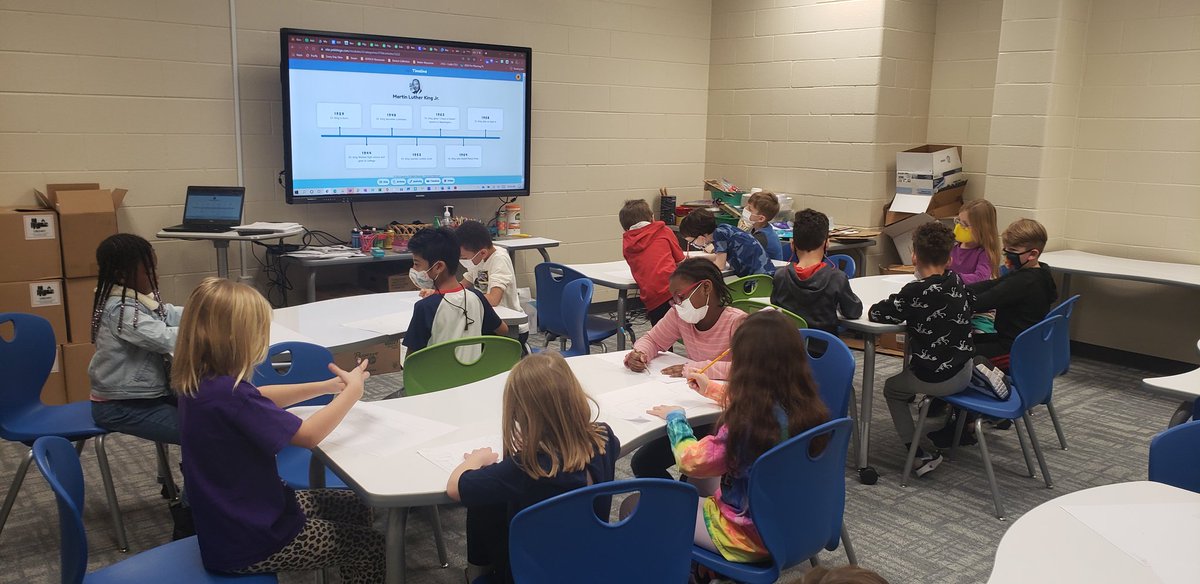 CommonsKse's tweet photo. Our next @PlayCraftLearn adventure!!! @KSpringsLions @DaniFSUteacher second graders are building a museum to honor Dr. Martin Luther King, Jr. We are in the planning phase! Very exciting!! @CCSDLibMedia @CCALMS @CobbInTech @Mrs_C_Harvey https://t.co/yWWnc6Gm7A