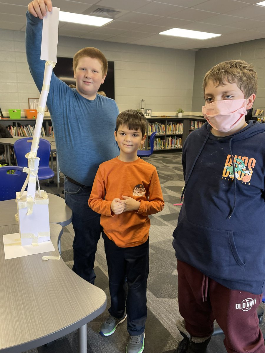 Back to the basics with some team building fun!! #STEM #STEMEd #STEMinPa <a href="/aasd_panthers/">Austin Area School</a>