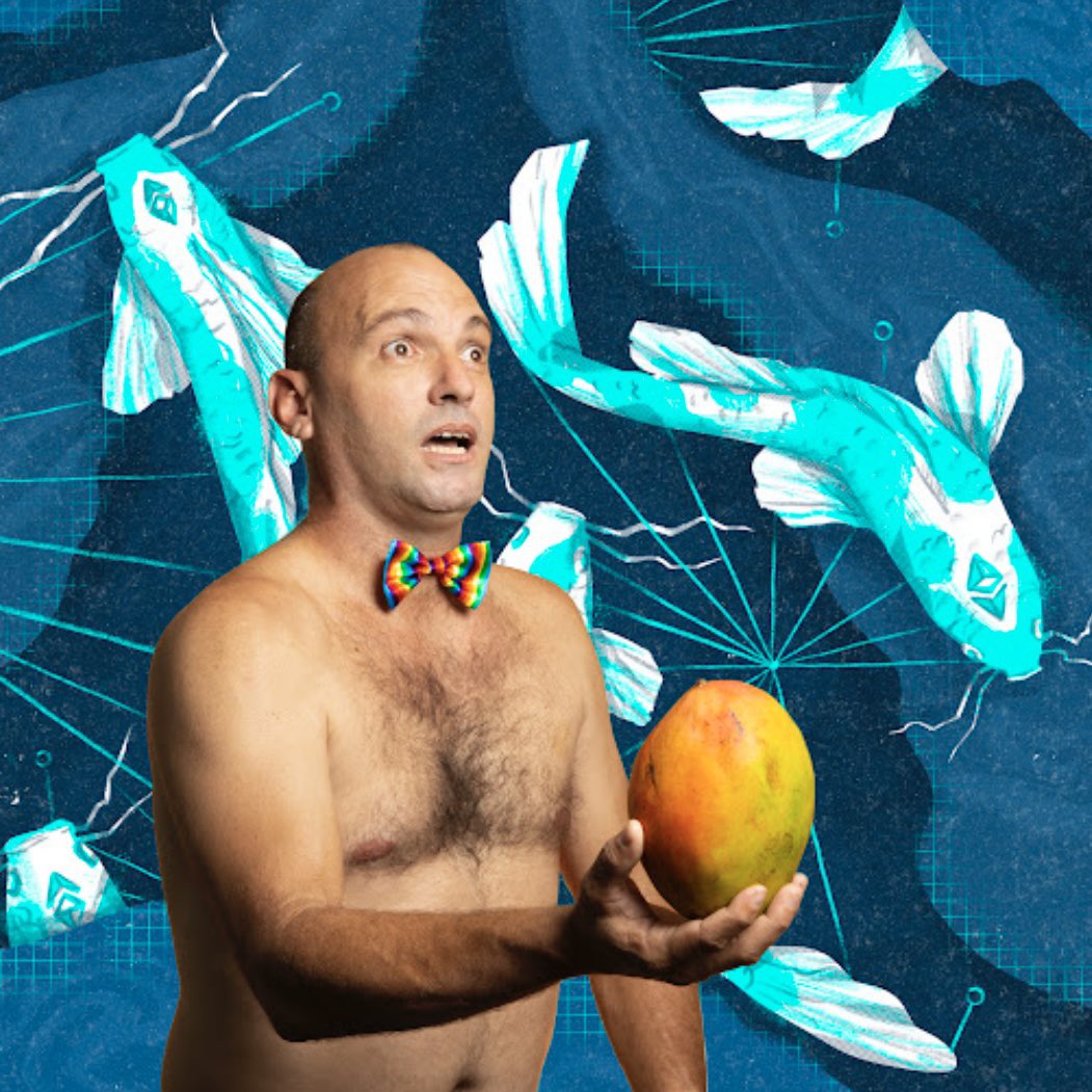 GMGMGM cryptocuban #158 me encanta la pajarita arcoiris🌈y el background de Emi🤟🤟🤟🤟 joining <a href="/cryptocubans/">Cryptocubans.ethᵍᵐ🌞</a> fam today!