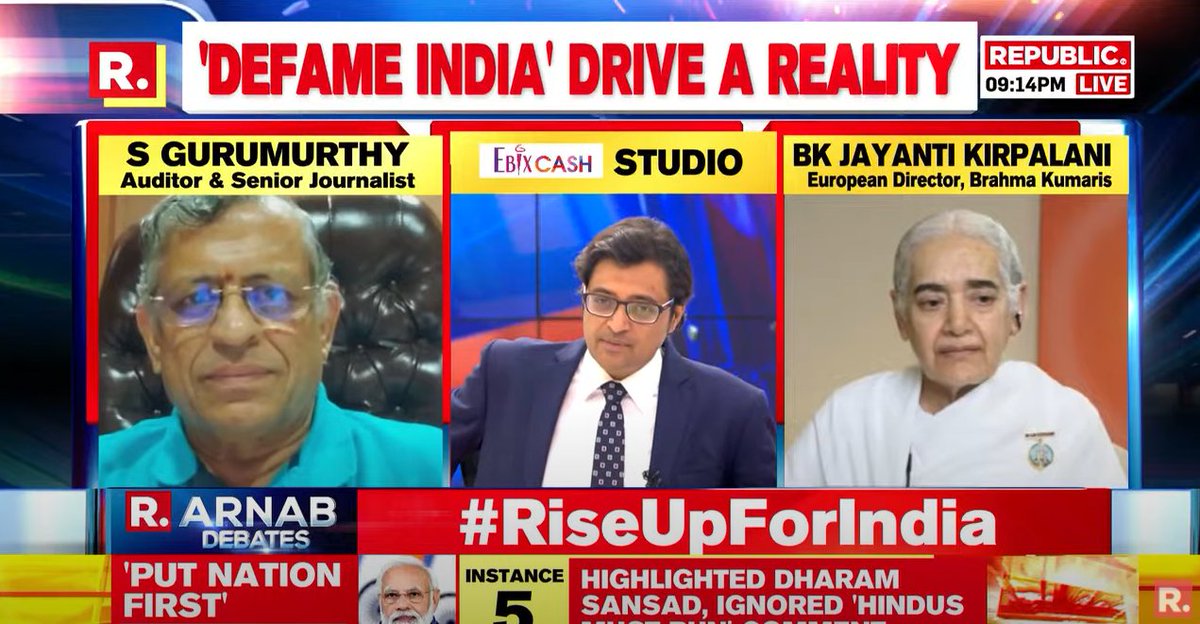 #RiseUpForIndia | Today, Jawaharlal Nehru built a new narrative for 7 decades where if you talk about India, you don't mention Hinduism: <a href="/sgurumurthy/">S Gurumurthy</a>, Auditor &amp; Senior Journalist

Tune in to watch #LIVE here-
 
youtube.com/watch?v=xtoOK8…