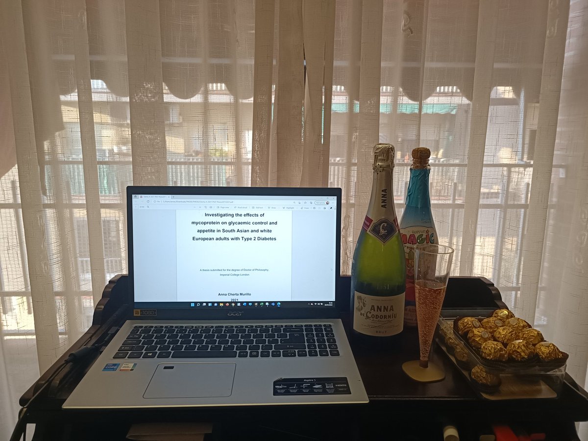 4 years, dozens of assays and participants, 3 papers, and 1 pandemic later...I finally got my PhD and passed my VIVA with minors, but feeling major pride and happiness! Thank you to my examiners Prof. Oliver and Prof. Henry and supervisor <a href="/gfrost59/">Gary Frost</a>. Time to celebrate my socks off