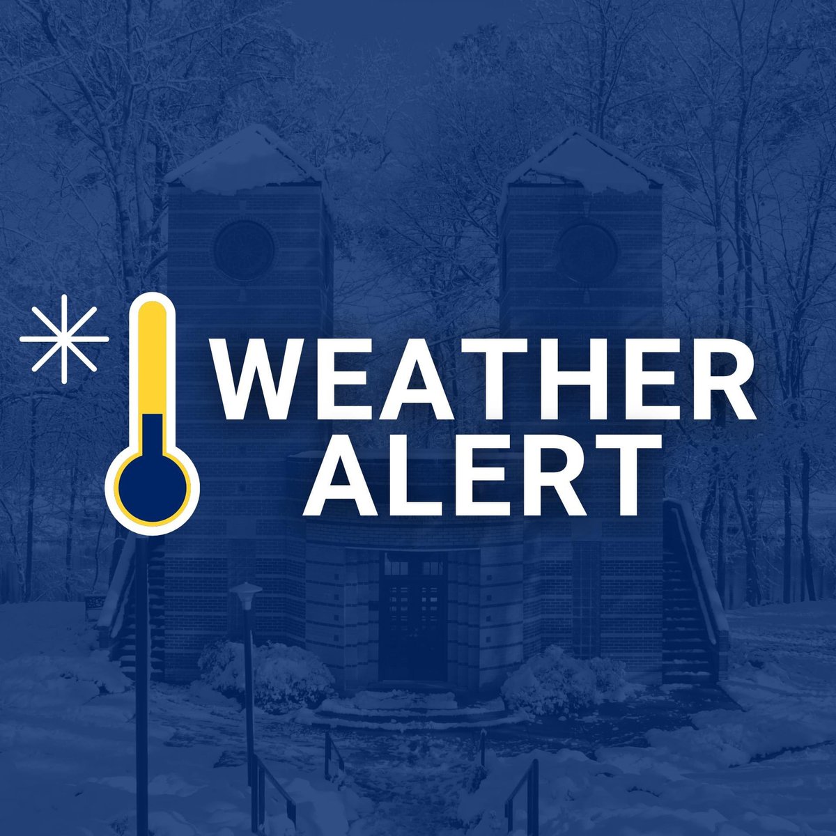 With the possibility of a wintry mix arriving in our area on Friday afternoon, CIU will close at Noon, Friday, Jan. 21. Afternoon classes will be canceled.